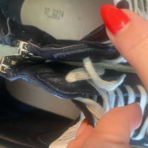 Golden Goose slide.Blue denim and leather white star.Size 37. = 7 in women - Picture 5 of 10